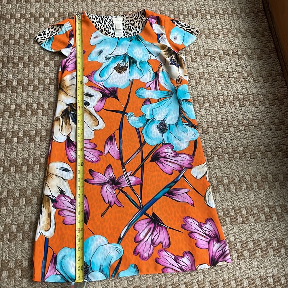 Chicos Reversible Floral-Animal Dress - Picture 2 of 9